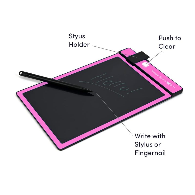 Boogie Board Basics Reusable Writing Pad - Digital Drawing Tablet, LCD Writing Pad with Instant Erase, Includes Stylus Pen - Image 2